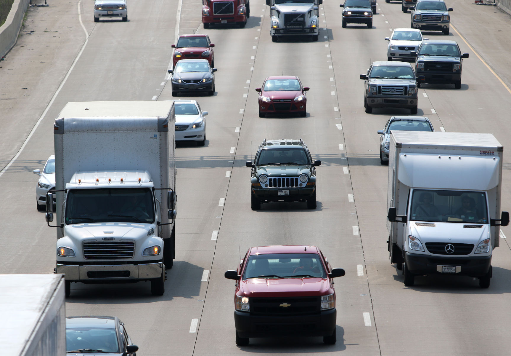 Traffic travels along the Borman Expressway